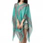 Summer 2017 Vintage Women Floral Print Cover Up Top Blouse 3/4 Sleeve Casual Beach Boho Cover Up Lon