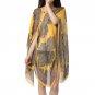 Summer 2017 Vintage Women Floral Print Cover Up Top Blouse 3/4 Sleeve Casual Beach Boho Cover Up Lon
