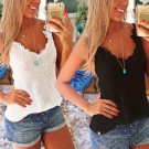 New Summer Womens Sexy Lace Crochet  Camisole Sleeveless Blouses Tank Tops