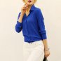 New Trendy Women\'s Long Sleeve Loose Chiffon Shirt Casual Blouse Tee Shirt Tops