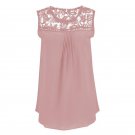 Blusas Femininas Summer Women Blouse Lace Vintage Sleeveless Crochet Casual Shirts Tops Plus Size 4X