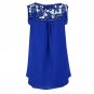 Blusas Femininas Summer Women Blouse Lace Vintage Sleeveless Crochet Casual Shirts Tops Plus Size 4X