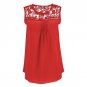 Blusas Femininas Summer Women Blouse Lace Vintage Sleeveless Crochet Casual Shirts Tops Plus Size 4X