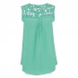 Blusas Femininas Summer Women Blouse Lace Vintage Sleeveless Crochet Casual Shirts Tops Plus Size 4X