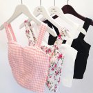 Fashion Women Tank Tops Bustier Bra Vest Floral Crop Top Bralette Blouses LQ3