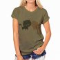 CDJLFH 2017 Summer Women Short Sleeve Blouse Cats Want To Eat Fish Print Tops Shirt Color 8 Pattern 