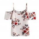 Women Blouse 2017 Women Floral Casual Sleeveless Crop Top Vest Tank Shirt Blouse Cami Top Summer Shi