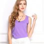 Summer style Multiple Women Tank Tops Brand Good Quality Women Chiffon Sleeveless Tshirt Female Shir