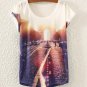 Multi-Style Print Casual Women Short Sleeve Loose Casual Shirt Tops Blouse