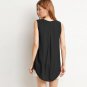 Boyfriend Style Long Blusas 2016 Summer Plus Size 6XL Fashion Sleeveless V Neck Chiffon Women Blouse