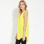 Boyfriend Style Long Blusas 2016 Summer Plus Size 6XL Fashion Sleeveless V Neck Chiffon Women Blouse