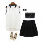 Summer Women Casual Chiffon Blouses Solid Sleeveless Soft Shirts Women Tops Cheap High Quality Cloth