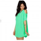 Plus XXXL Size Women\'s Half Sleeve Hollow Out O Neck Solid Casual Loose Blouse Ladies Chiffon chemi