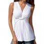 2017 New Arrival Summer Womens Ladies Sexy Slim V Neck Bandage Tank Top blusas Casual Loose Fitness 