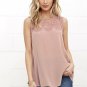 Fashion Women Summer Lace Patchwork Vest Sleeveless Casual Tank Top Blouse