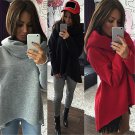 Women\'s Autumn Winter Casual Cowl Neck Long Sleeve Solid Sweatshirt Blouse