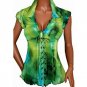 2017 Summer New Women Chiffon Blouses Belt Shirts Short Sleeves Ladies Top Fashion Female Clothing