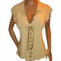 2017 Summer New Women Chiffon Blouses Belt Shirts Short Sleeves Ladies Top Fashion Female Clothing