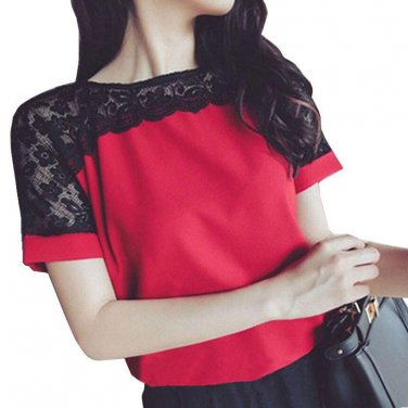 Plus Size Women Blouses Lace Chiffon Blouse Casual Blusa Feminina Tops Fashion Shirts 4XL