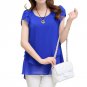 Fashion New 2017 Elegant Women Blouse Chiffon Short Sleeve O Neck Plus Size Women Tops Blouses M-5XL