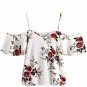Summer Women V-Neck Chiffon Blouses Fashion Boho Floral Printed Shirts Ladies Casual Short Sleeve Of