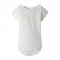 New Women Blouses Summer Style Predecessor Carved Hollow Bat O-Neck Short-sleeved Chiffon Shirt Tops