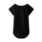 New Women Blouses Summer Style Predecessor Carved Hollow Bat O-Neck Short-sleeved Chiffon Shirt Tops