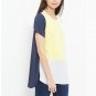 Summer Women Blouses Korean Loose Long Blusas Casual Women Plus Size Patchwork Chiffon Summer Geomet