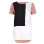 Summer Women Blouses Korean Loose Long Blusas Casual Women Plus Size Patchwork Chiffon Summer Geomet
