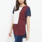 Summer Women Blouses Korean Loose Long Blusas Casual Women Plus Size Patchwork Chiffon Summer Geomet