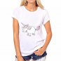 CDJLFH 2017 Summer Women Blouses Chiffon Casual Harajuku Print Shirt Unicorn Feminina Tops Fashion C