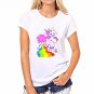 CDJLFH 2017 Summer Women Blouses Chiffon Casual Harajuku Print Shirt Unicorn Feminina Tops Fashion C