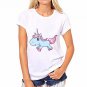 CDJLFH 2017 Summer Women Blouses Chiffon Casual Harajuku Print Shirt Unicorn Feminina Tops Fashion C