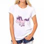 CDJLFH 2017 Summer Women Blouses Chiffon Casual Harajuku Print Shirt Unicorn Feminina Tops Fashion C