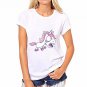 CDJLFH 2017 Summer Women Blouses Chiffon Casual Harajuku Print Shirt Unicorn Feminina Tops Fashion C