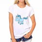 CDJLFH 2017 Summer Women Blouses Chiffon Casual Harajuku Print Shirt Unicorn Feminina Tops Fashion C
