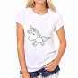 CDJLFH 2017 Summer Women Blouses Chiffon Casual Harajuku Print Shirt Unicorn Feminina Tops Fashion C