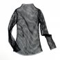 Women Fishnet Mesh See-through Black Blouse Shirts Female Harajuku Sexy All Match Long Sleeve Tee To