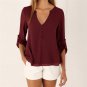 Blusas Mujer De Moda 2017 Work Blouse Plus Size Long Sleeve Shirt Chiffon Women Blouse for Women Top