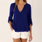 Blusas Mujer De Moda 2017 Work Blouse Plus Size Long Sleeve Shirt Chiffon Women Blouse for Women Top