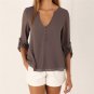 Blusas Mujer De Moda 2017 Work Blouse Plus Size Long Sleeve Shirt Chiffon Women Blouse for Women Top