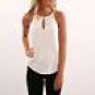 2017 New Sexy Women O Neck Sleeveless Solid Blouse Ladies Casual Shirts Summer Tops Blusa Women Clot
