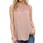 New 2017 Summer Office Women Shirts Chiffon Blouse Shirt Women Lace Up Sleeveless White Top Blouses 