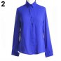 Summer Women Fashion Work Wear Elegant Formal Office Blouse Plus Size Top Slim Shirt