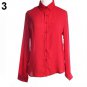 Summer Women Fashion Work Wear Elegant Formal Office Blouse Plus Size Top Slim Shirt