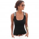 Fashion Women Summer Vest Top Fluorescent Beads Sleeveless Blouse Casual Tank Tops T-Shirt VM