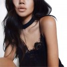 Sexy Women Lace Trim V-neck Vest Tank Strap Camis Crop Top Blouse Chiffon Shirt S72