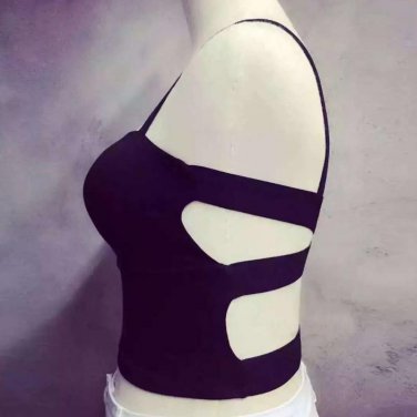 Sexy Women\'s Stray Bralette Bralet Cut Out Bra Bustier Crop Top Cami Tank Tops Blouse Corset Boho P