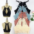 Fashion Girls Female Sexy Summer Sleeveless Lace Strapless Women Summer Vest Top Sleeveless Blouse C
