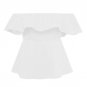 Women Blouse Elegant Blue Ruffles Off Shoulder Female Blouse Shirt Sexy Summer 2017 Girls White blou